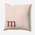 thumbnail image 1 of Simply Daisy 18" x 18" Modern Monogram Decorative Throw Pillow, Cranberry, 1 of 3