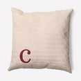 thumbnail image 1 of Simply Daisy 18" x 18" Modern Monogram Decorative Throw Pillow, Cranberry, 1 of 3