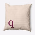 thumbnail image 1 of Simply Daisy 18" x 18" Modern Monogram Decorative Throw Pillow, Dusty Rose, 1 of 3