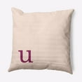 thumbnail image 1 of Simply Daisy 18" x 18" Modern Monogram Decorative Throw Pillow, Dusty Rose, 1 of 3