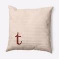 thumbnail image 1 of Simply Daisy 18" x 18" Modern Monogram Decorative Throw Pillow, Maple Red, 1 of 3