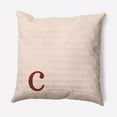 thumbnail image 1 of Simply Daisy 18" x 18" Modern Monogram Decorative Throw Pillow, Maple Red, 1 of 3