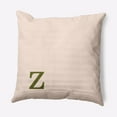 thumbnail image 1 of Simply Daisy 18" x 18" Modern Monogram Decorative Throw Pillow, Olive, 1 of 3