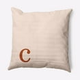 thumbnail image 1 of Simply Daisy 18" x 18" Modern Monogram Decorative Throw Pillow, Sienna, 1 of 3