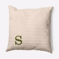 thumbnail image 1 of Simply Daisy 18" x 18" Modern Monogram Indoor/Outdoor Polyester Throw Pillow, Olive, 1 of 4
