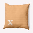 thumbnail image 1 of Simply Daisy 18" x 18" Modern Monogram Indoor/Outdoor Polyester Throw Pillow, Pale Gold, 1 of 4