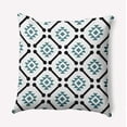 thumbnail image 1 of Simply Daisy 18" x 18" Modern Tribal Pattern Indoor/Outdoor Throw Pillow, Mineral Blue (1 count), 1 of 3