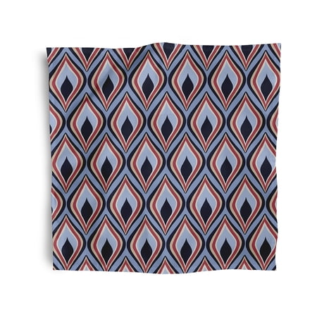 Simply Daisy 18" x 18" Navy Feathers Napkins, Set of 4
