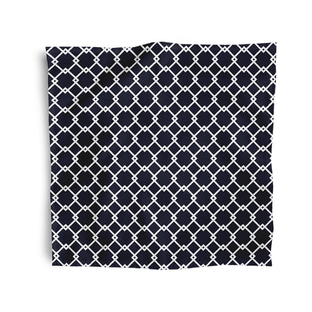 Simply Daisy 18" x 18" Navy Geometric Napkins, Set of 4