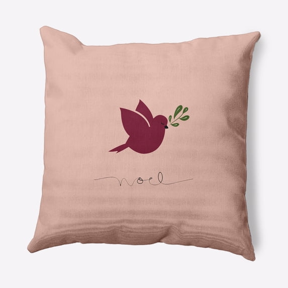 Simply Daisy 18" x 18" Noel Bird Decorative Throw Pillow