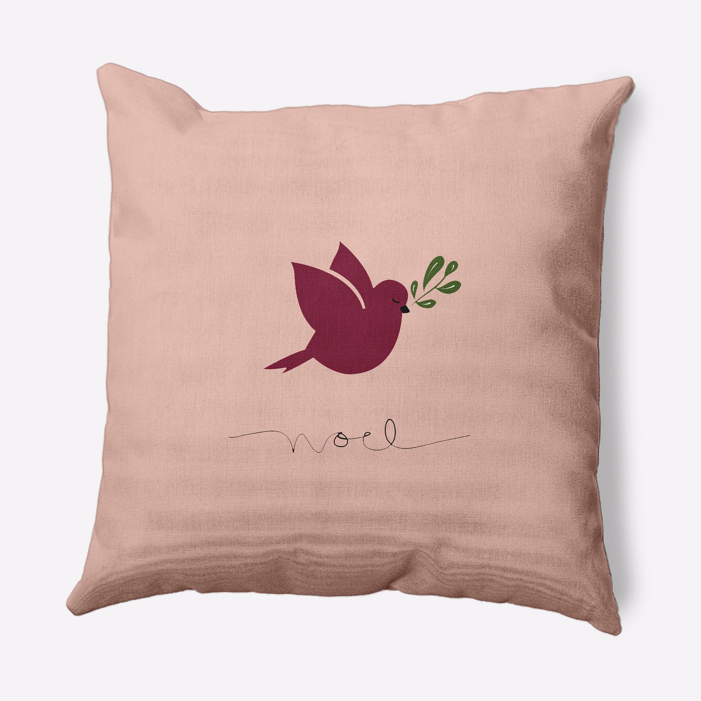 Simply Daisy 18" x 18" Noel Bird Outdoor Throw Pillow