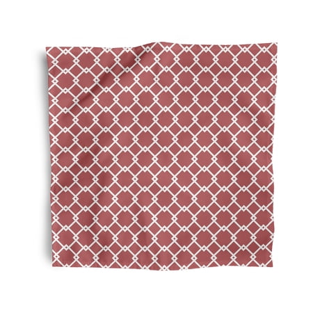 Simply Daisy 18" x 18" Orange Geometric Napkins, Set of 4