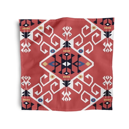 Simply Daisy 18" x 18" Orange Jodhpur Medallion Napkins, Set of 4