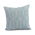 thumbnail image 1 of Simply Daisy, 18" x 18" Ovals Go \'Round , Geometric Print Outdoor Pillow, Pale Blue, 1 of 2