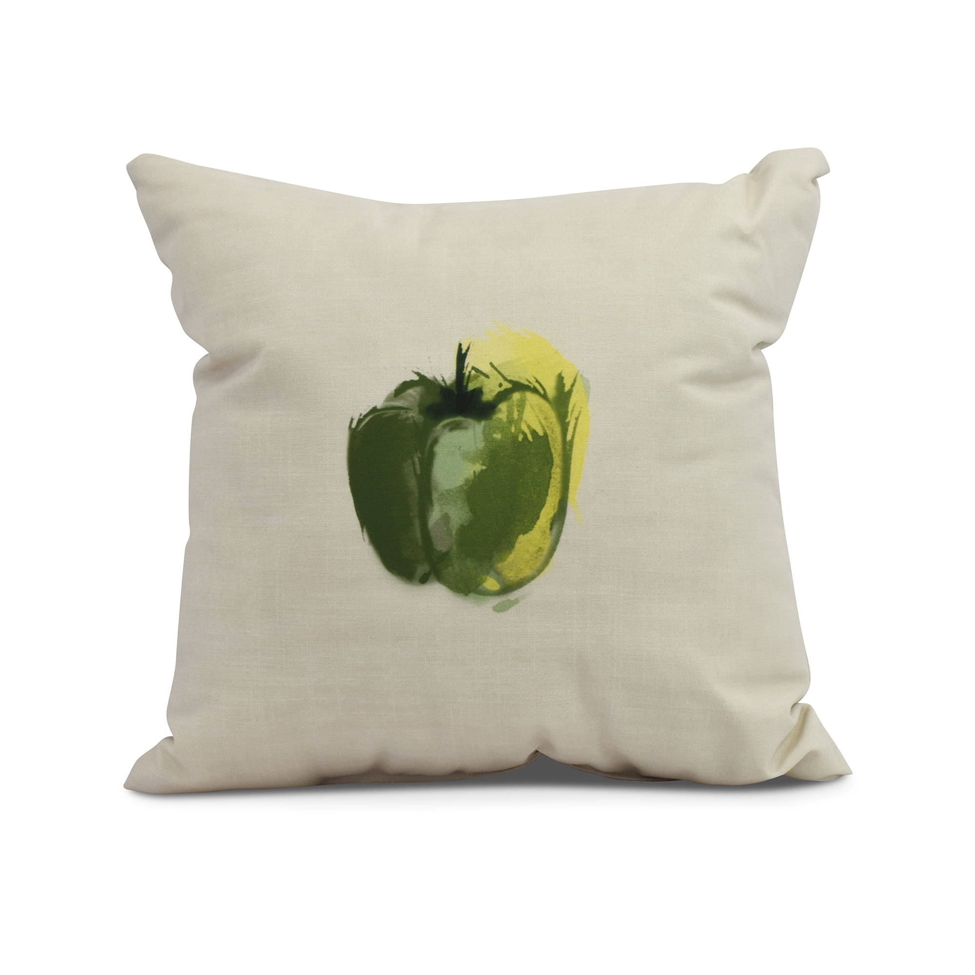 Simply Daisy, 18" x 18" Pepper Outdoor Pillow, Green