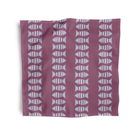Simply Daisy 18" x 18" Purple Something's Fishy Napkins, Set of 4