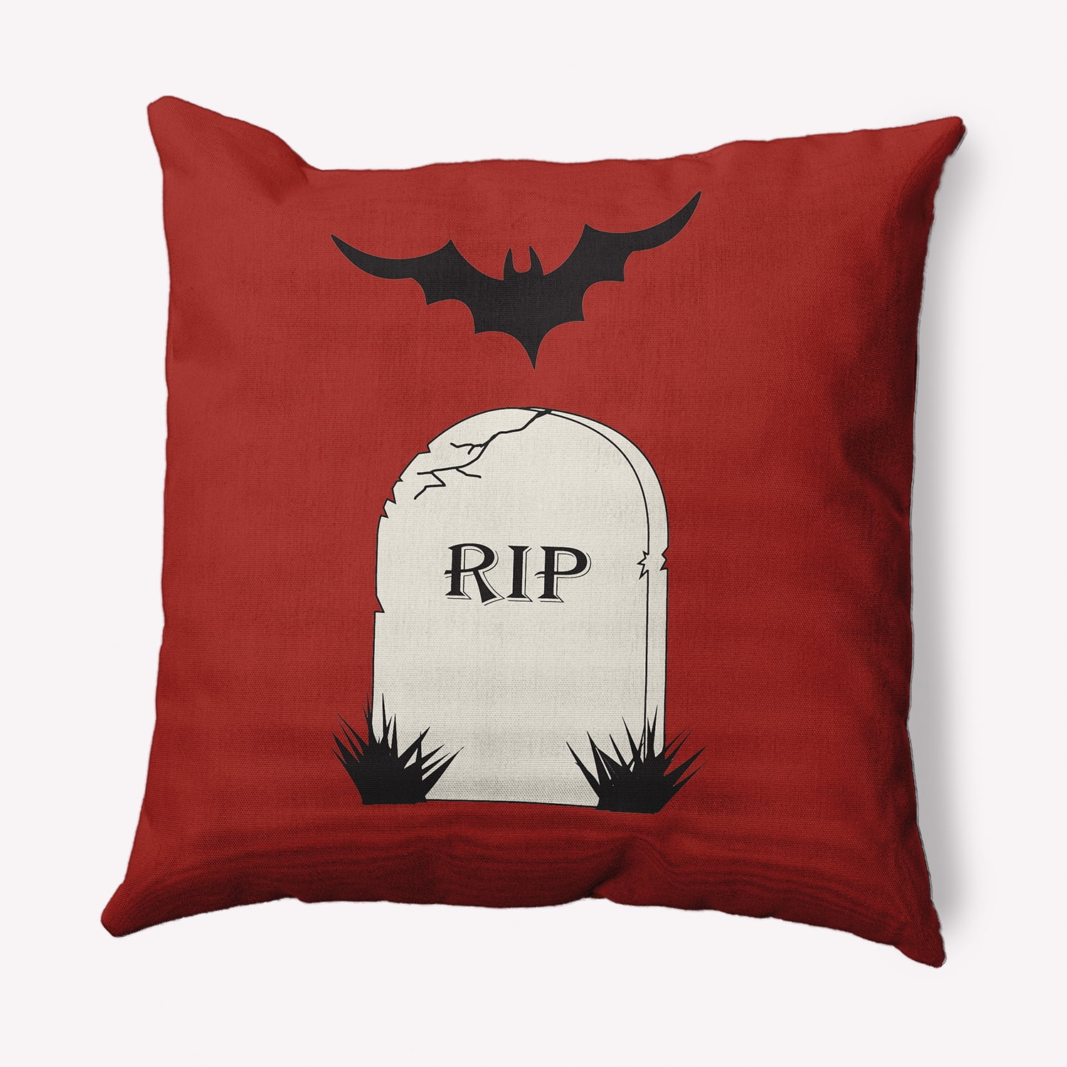 Simply Daisy 18" x 18" RIP Decorative Throw Pillow, Maple Red