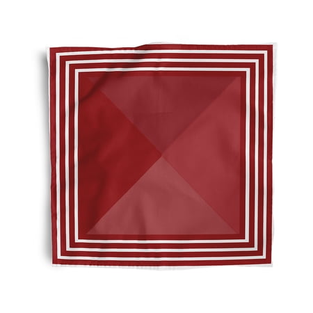 Simply Daisy 18" x 18" Red Nautical Angles Napkins, Set of 4