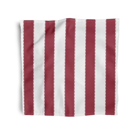 Simply Daisy 18" x 18" Red Perfect Stripes Napkins, Set of 4