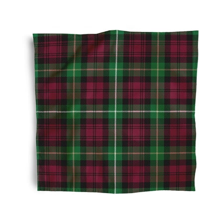 Simply Daisy 18" x 18" Red Tartan Plaid Napkins, Set of 4