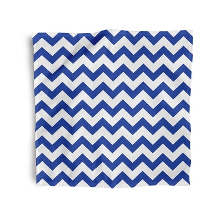 Simply Daisy 18" x 18" Royal Chevron Stripe Napkins, Set of 4