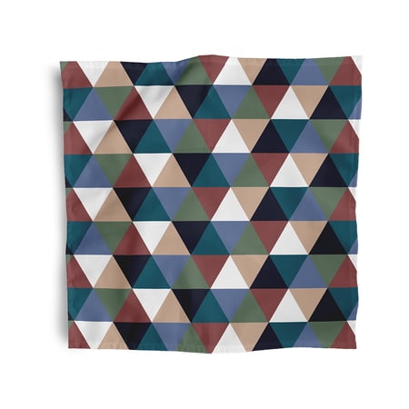 Simply Daisy 18" x 18" Rust Geometric Napkins, Set of 4