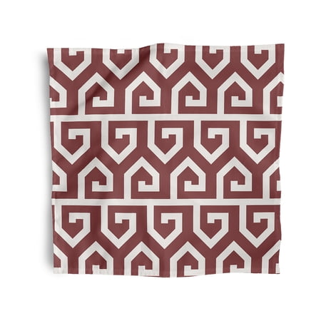 Simply Daisy 18" x 18" Rust Keyed Up Napkins, Set of 4