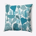 thumbnail image 1 of Simply Daisy 18" x 18" Scandinavian Blue Polyester Throw Pillow, 1 of 3
