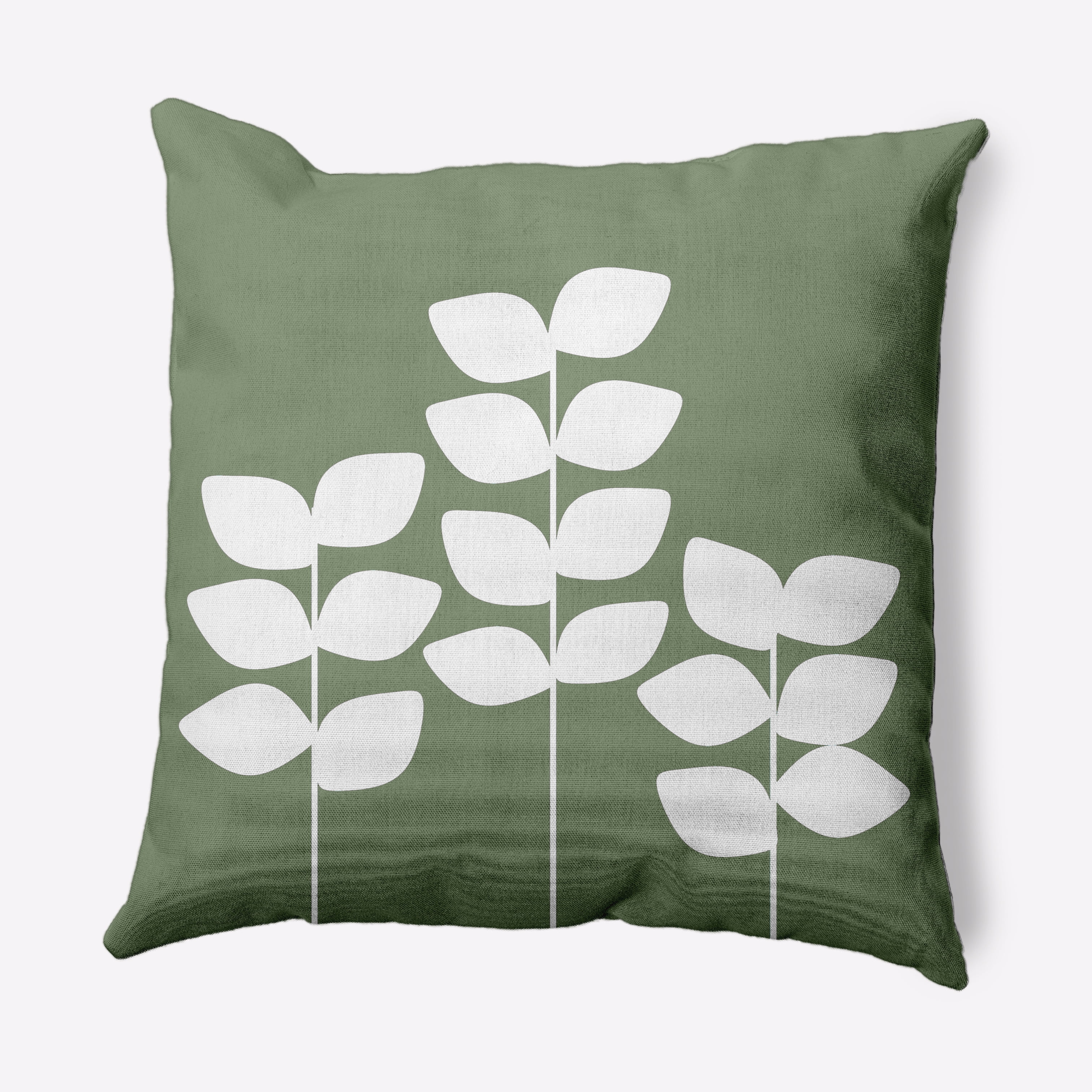 Simply Daisy 18" x 18" Scandinavian Green Polyester Throw Pillow