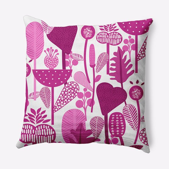 Simply Daisy 18" x 18" Scandinavian Purple Polyester Throw Pillow