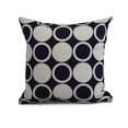 thumbnail image 1 of Simply Daisy, 18" x 18" Small Modcircles, Geometric Print Outdoor Pillow, Navy Blue, 1 of 2