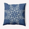 thumbnail image 1 of 18" x 18" Simply Daisy Snowflake Christmas Polyester Indoor/Outdoor Pillow, Blue (1 Count), 1 of 4