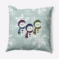 thumbnail image 1 of Simply Daisy 18" x 18" Sock Snowmen Outdoor Throw Pillow, 1 of 2