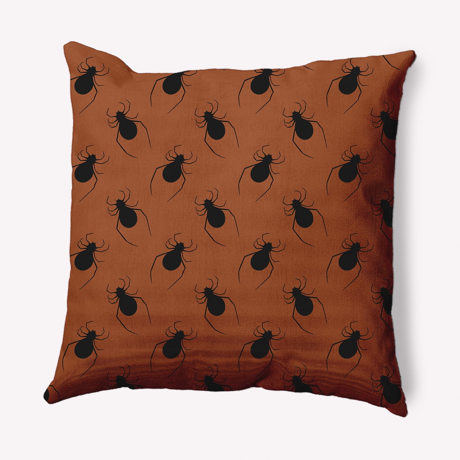 Simply Daisy 18" x 18" Spider Pattern Decorative Throw Pillow, Sienna