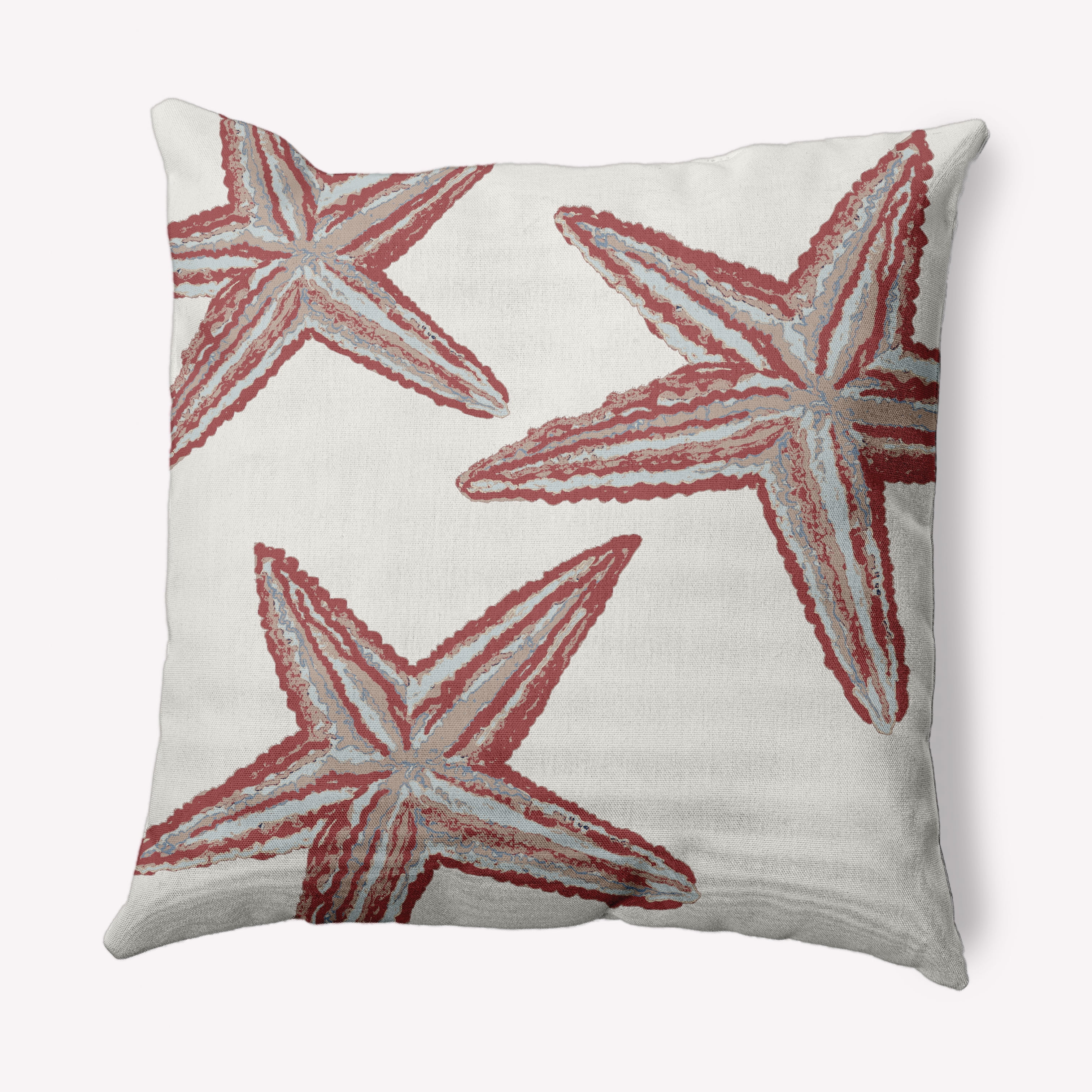 Simply Daisy 18" x 18" Starfish Constellation Nautical Decorative Indoor Pillow