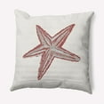 thumbnail image 1 of Simply Daisy 18" x 18" Starfish Nautical Decorative Indoor Pillow, 1 of 3