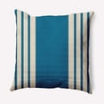 thumbnail image 1 of Simply Daisy 18" x 18" Stripe Indoor/Outdoor Polyester Throw Pillow, Autumn Blue, 1 of 1