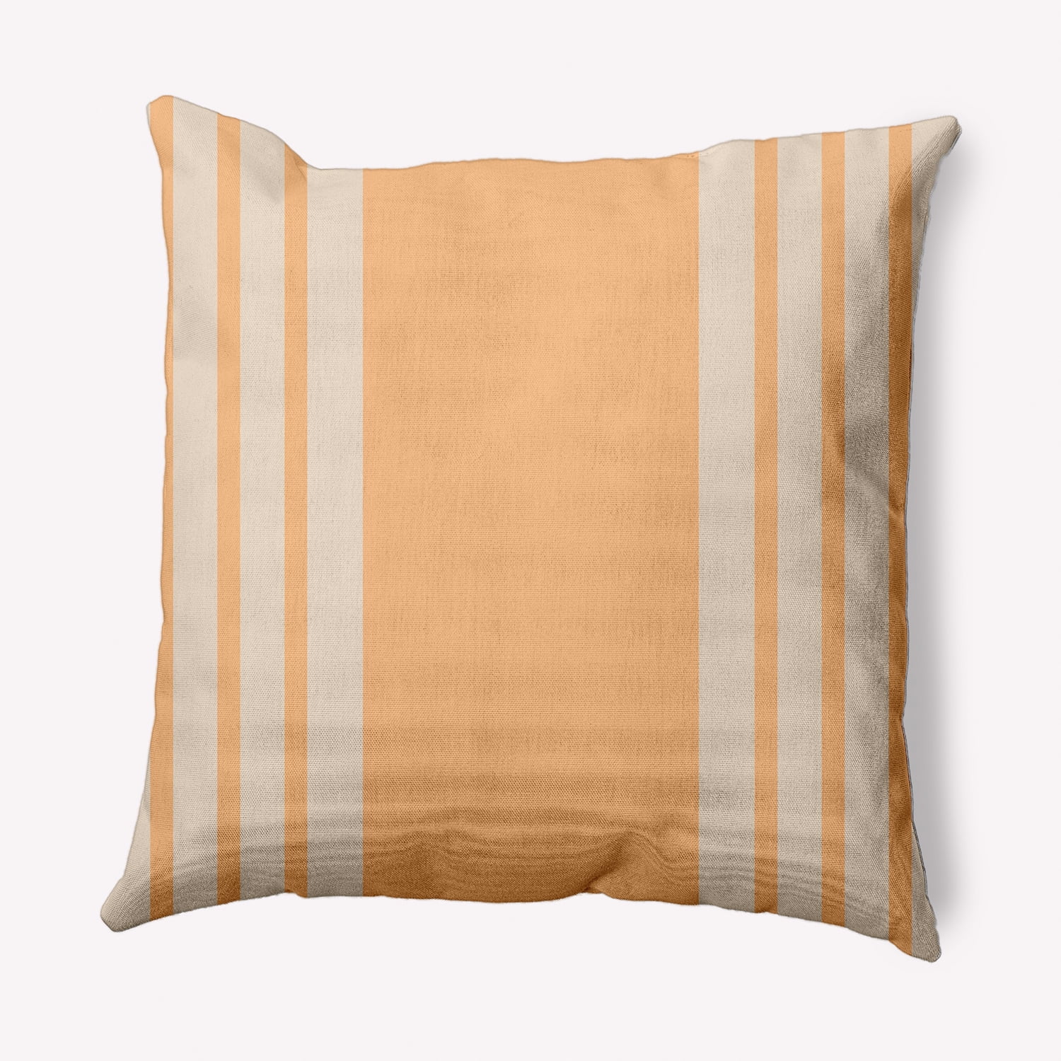 Simply Daisy 18" x 18" Stripe Indoor/Outdoor Polyester Throw Pillow, Pale Gold