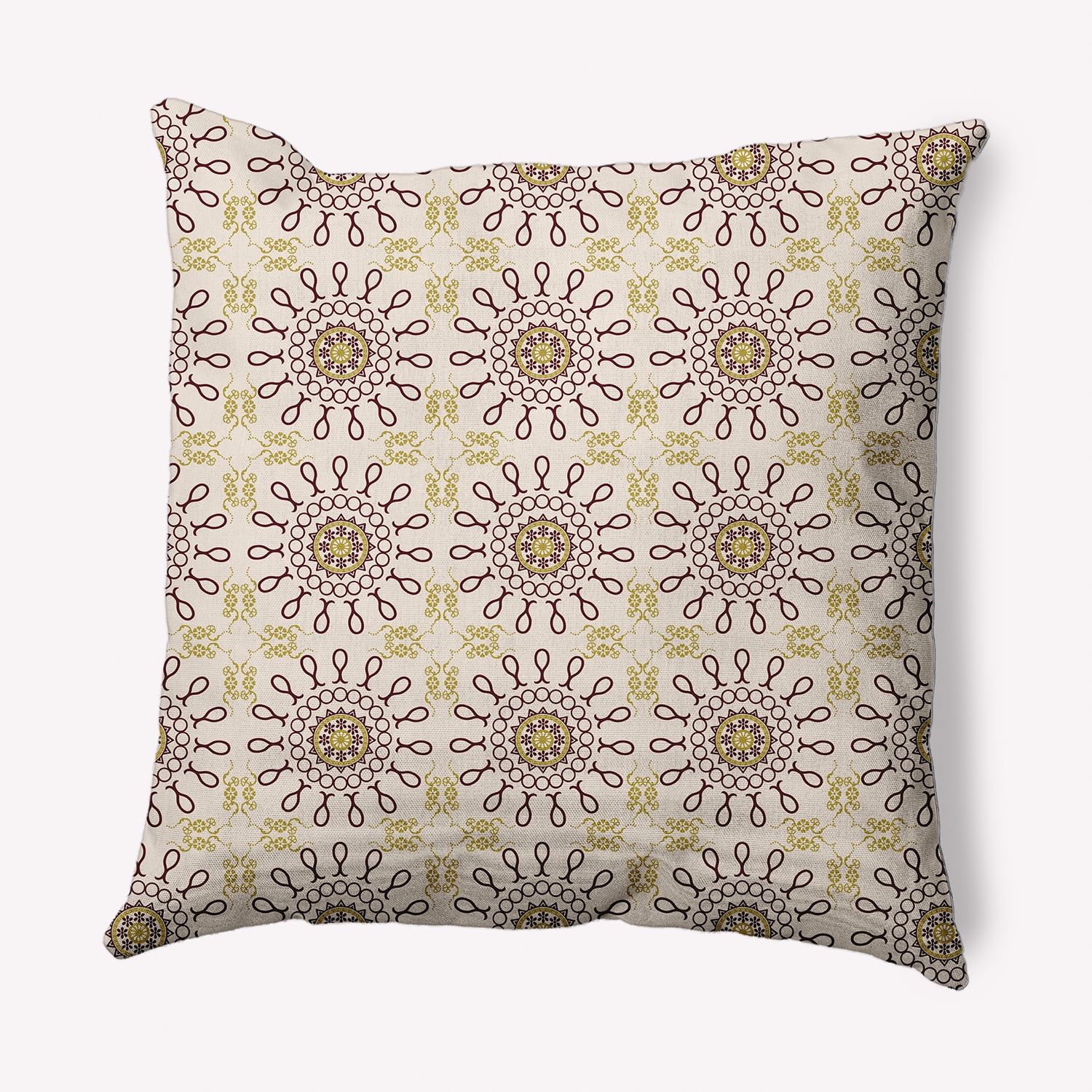 Simply Daisy 18" x 18" Sun Tile Decorative Throw Pillow, Pomegranate