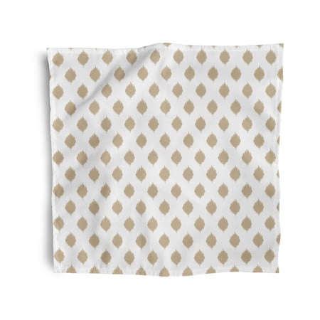 Simply Daisy 18" x 18" Taupe Fine Lattace Napkins, Set of 4