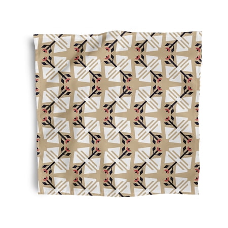 Simply Daisy 18" x 18" Taupe Jodhpur Ditsy Napkins, Set of 4
