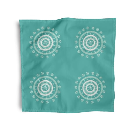 Simply Daisy 18" x 18" Teal Beachy Keen Napkins, Set of 4