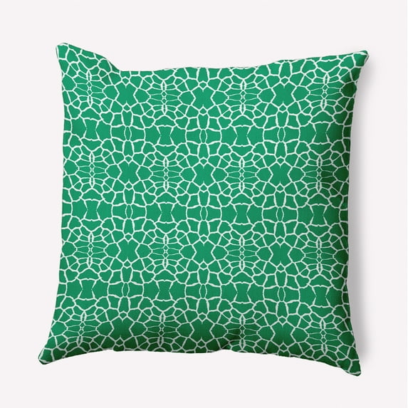 Simply Daisy 18" x 18" Tiny Giraffe Pattern Decorative Throw Pillow, True Mint (1 count)