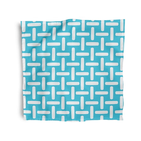 Simply Daisy 18" x 18" Turquoise Geometric Napkins, Set of 4