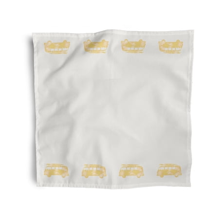 Simply Daisy 18" x 18" Yellow Beach Drive Napkins, Set of 4