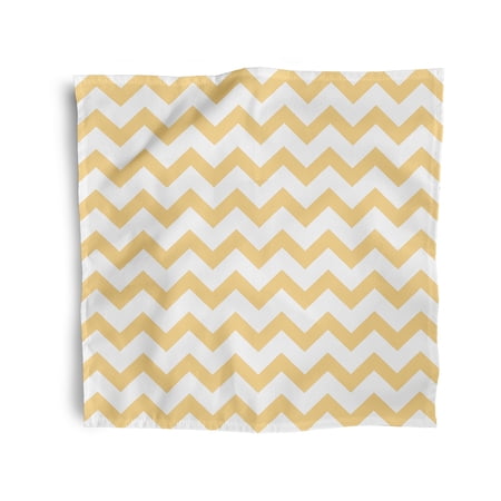 Simply Daisy 18" x 18" Yellow Chevron Stripe Napkins, Set of 4