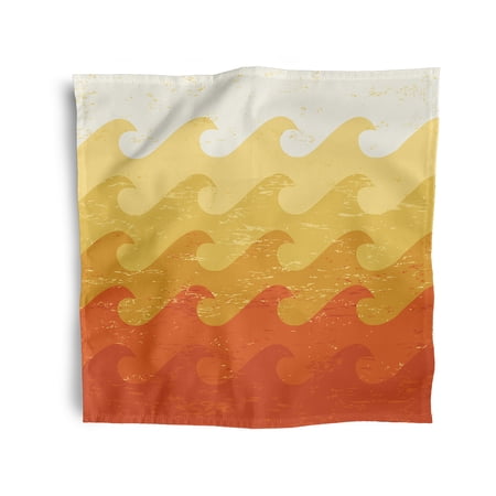 Simply Daisy 18" x 18" Yellow Deep Sea Napkins, Set of 4
