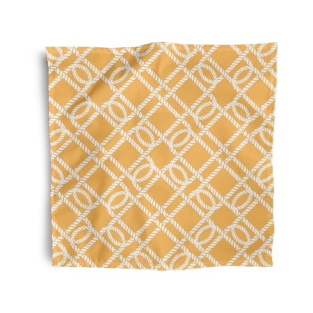 Simply Daisy 18" x 18" Yellow Know the Ropes Napkins, Set of 4