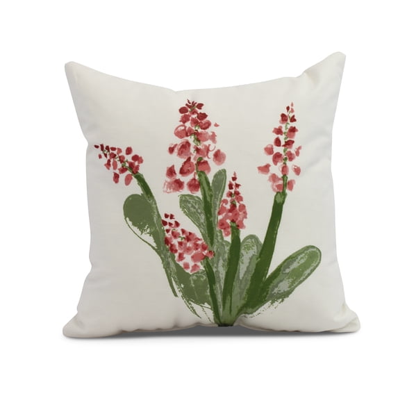 Simply Daisy, 18 x 18 inch,Bluebell Decorative Pillow,Red
