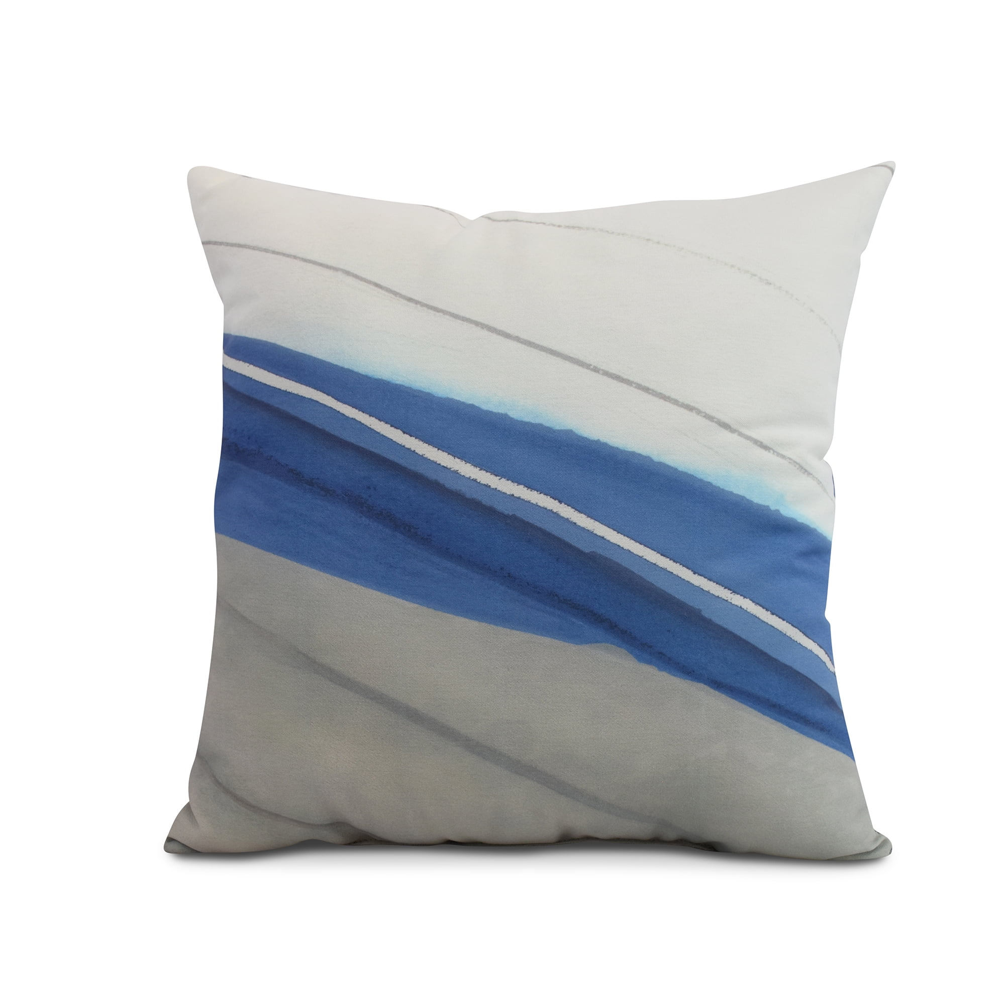 Simply Daisy, 18 x 18 inch, Boat Bow Wood , Geometric Print Pillow, Taupe